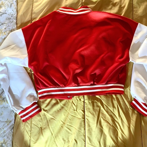 Cropped Letterman Jacket - Picture 4 of 5